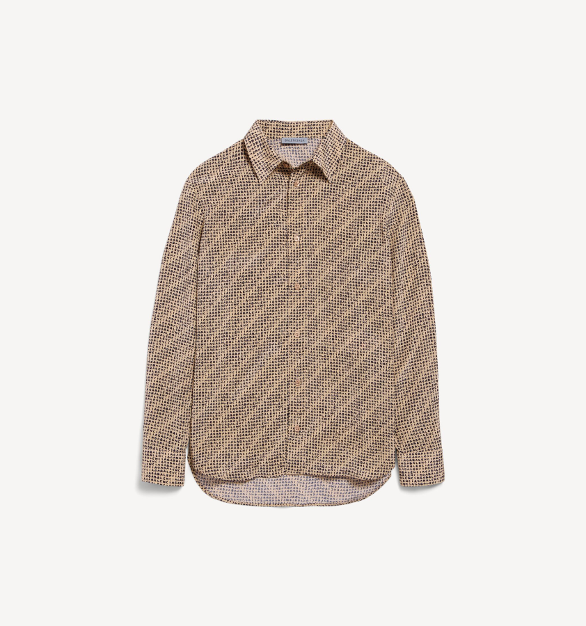 Women's Monogram Shirt in Beige / Black
