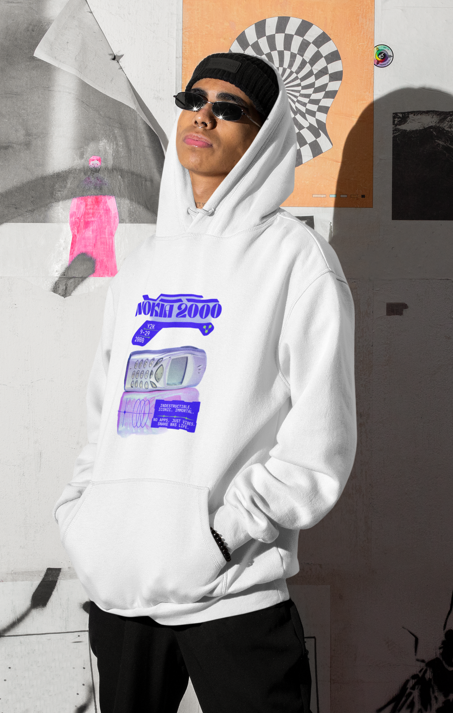 Nokia Retro Tech Graphic, Indestructible Vibes