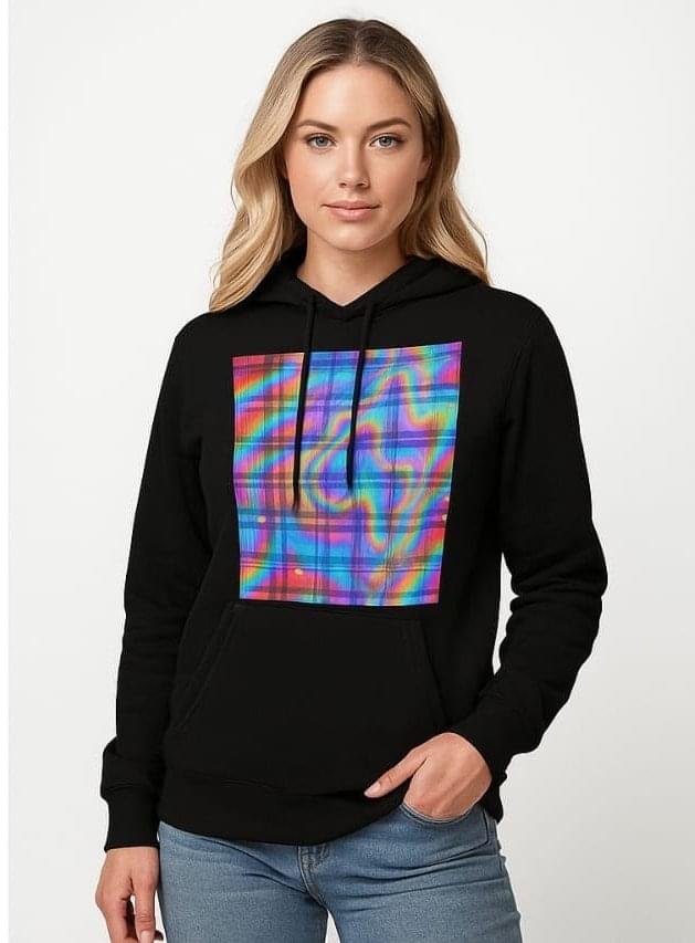 Rainbow Swirl Design Women's Hoodie