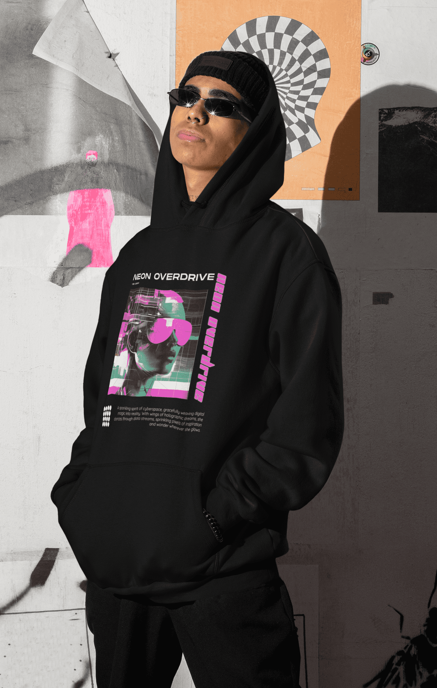 Neon Overdrive Hoodie – Spirit Aesthetic